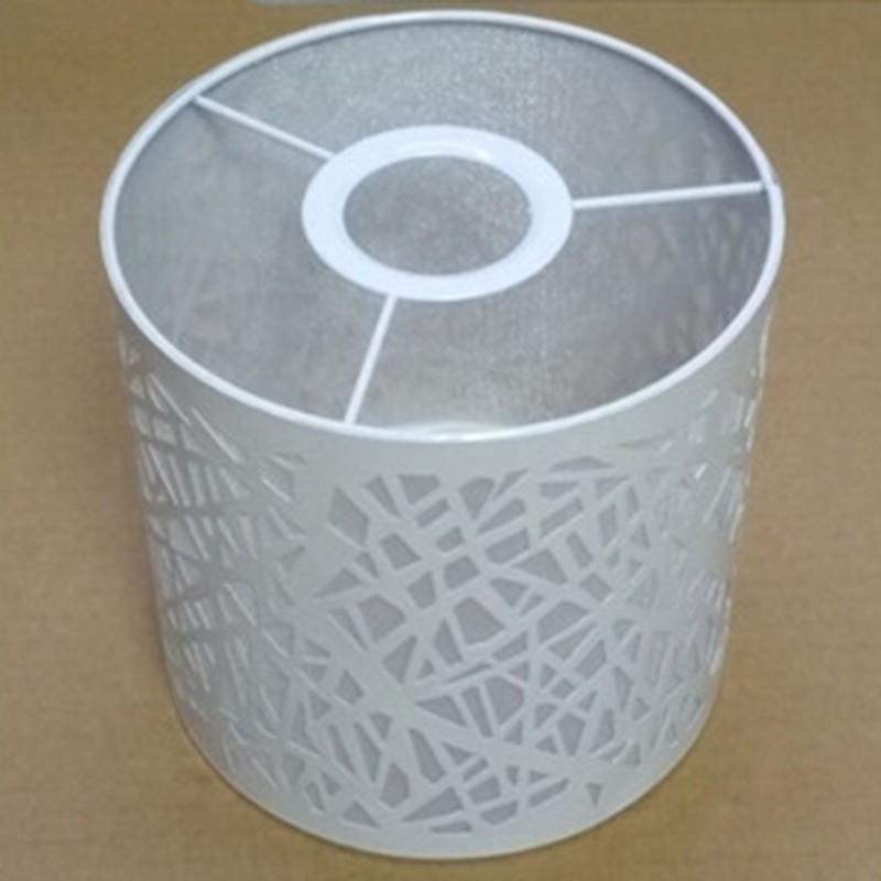 1pc 14*14cm järn + pvc lampskärm blommigt bord / tak taklampa skärm lampskärm lampskydd vit för hem restaurang kafé: 4