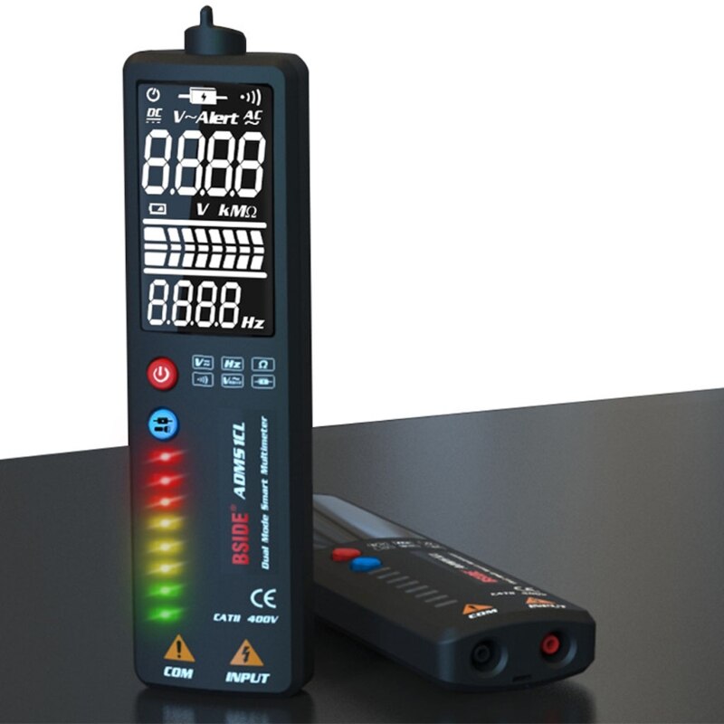 ADMS1CL Dual Mode Smart Multimeter Resistance Tester LCD Digital Toughness Electric Intelligent Voltmeter Voltage Meter 649A