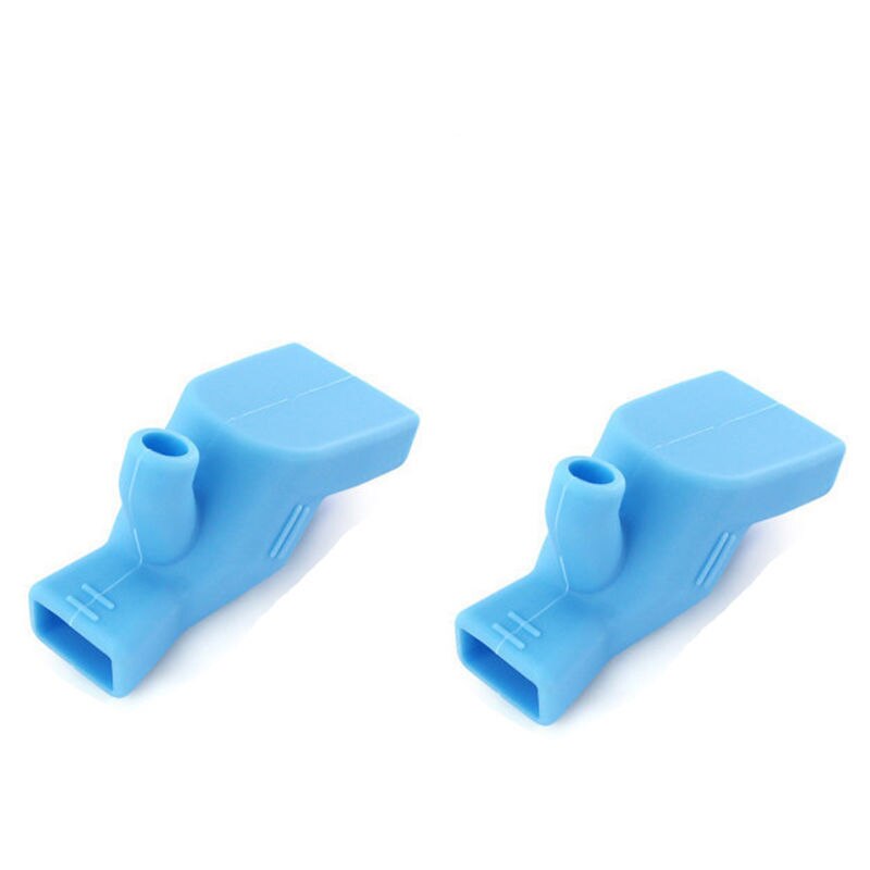 Prolunga per rubinetto in silicone per bambini dispositivo di lavaggio aldulta 2 funzioni bagno lavello da cucina rubinetto guida estensori per rubinetto: 2pezzi blu