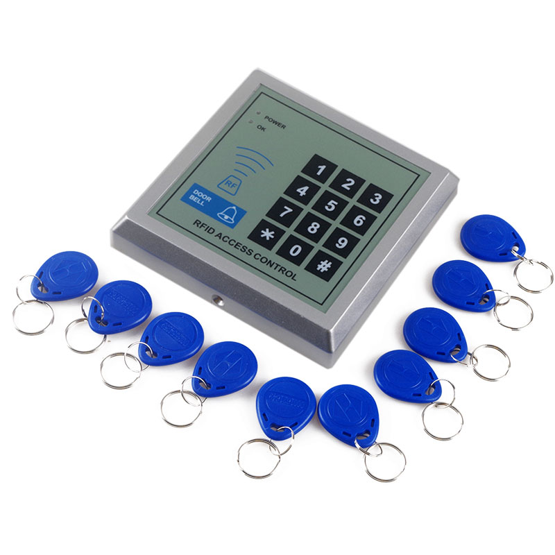 Enkeltstående adgangscontroller med wg-udgang og 2000 brugeres proximity-kort maskine pin til indgang nøglefri adgangssystemer