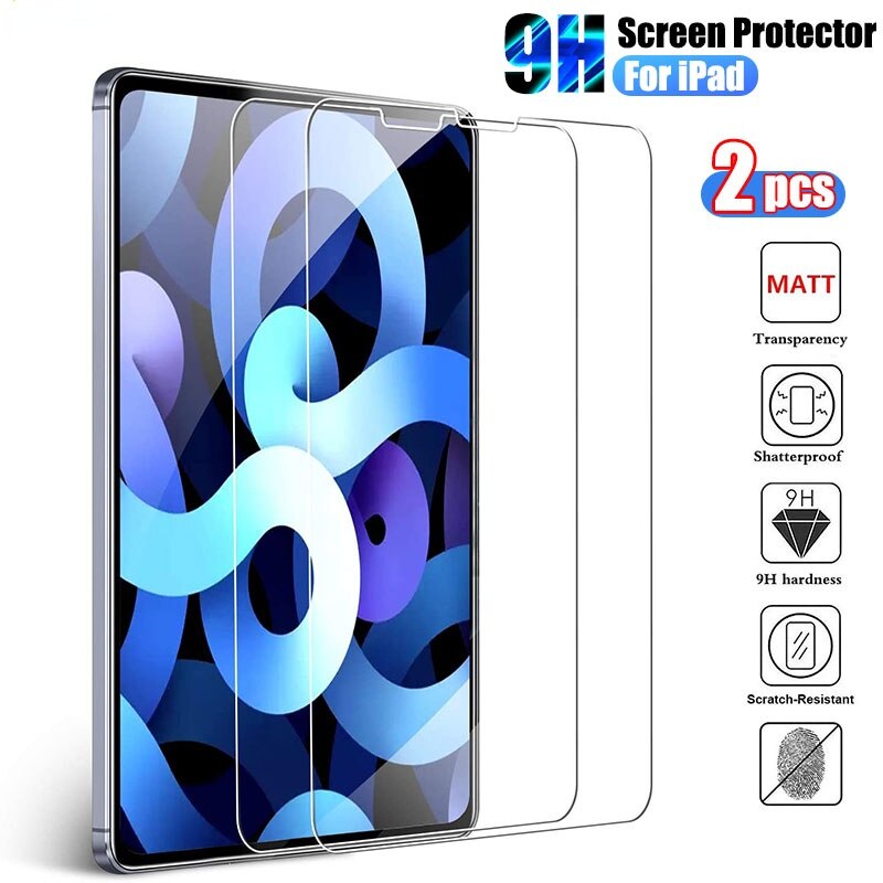 2Pc Gehard Glas Screen Protector Voor Ipad Pro 11 10.2 10.5 10.9 Air 4 3 2 Tablet Screenprotector Voor I Pad Mini 6 5