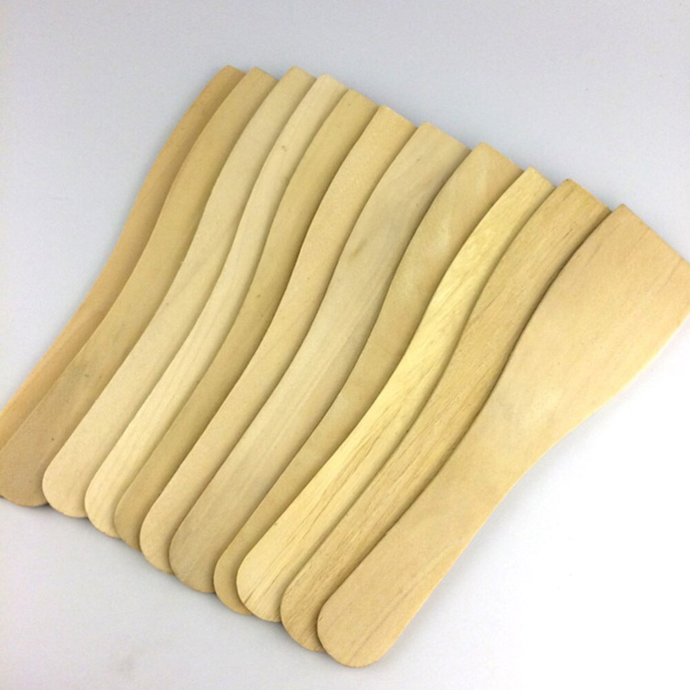 6Pcs Non-stick Houten Spatel Kleine Hout Turner Koken Schop Keukengerei: Default Title