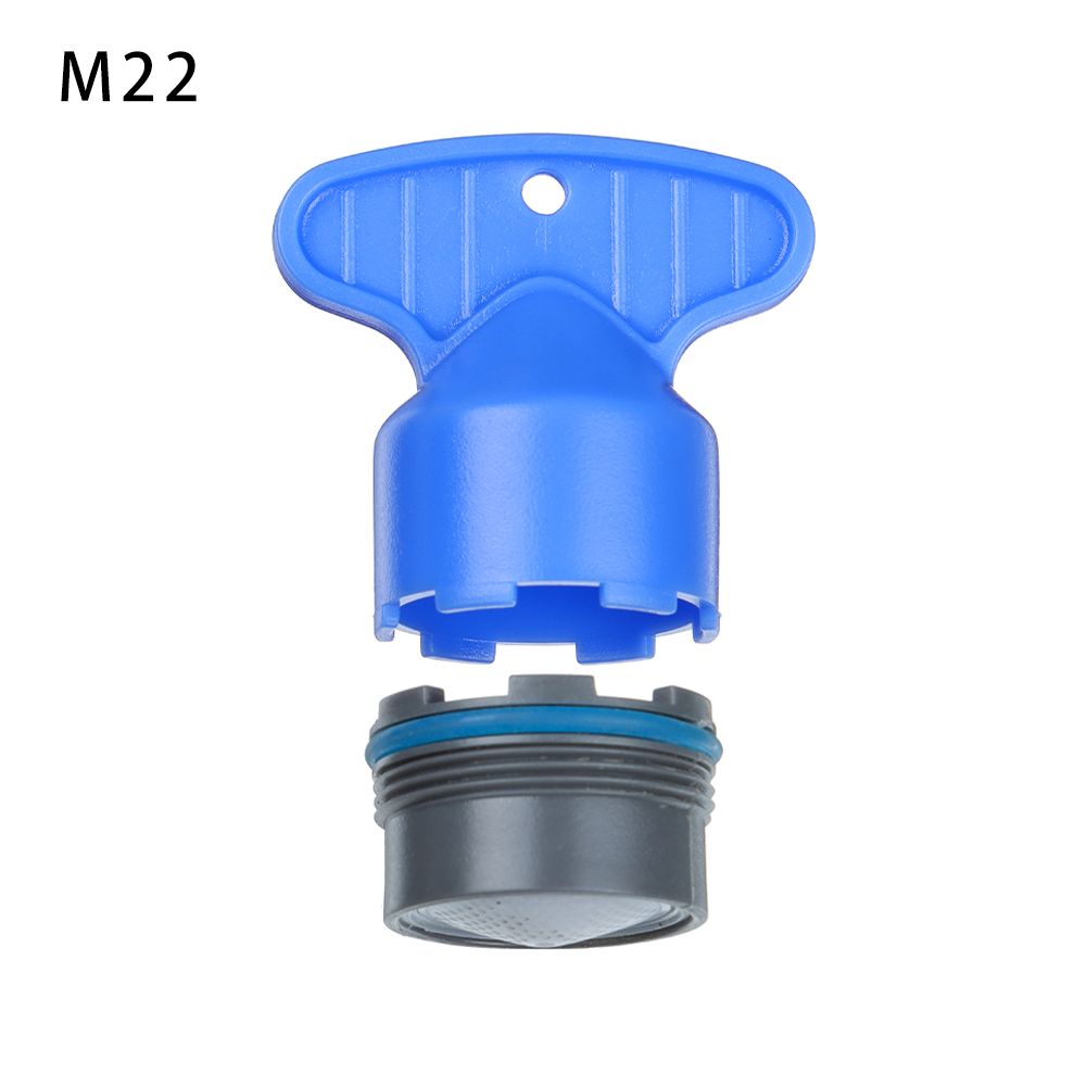Aireador de grifo de ahorro de agua ABS, llave de extracción de filtro burbujeador incorporado, accesorios de grifo, piezas de repuesto de 16,5-24mm, Hardware para el hogar: Morado