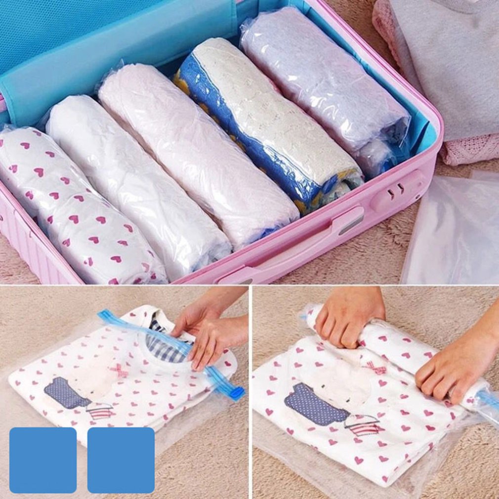 Kleding Quilt Vacuüm Compressie Zak 7 Delige Set Thuis Afwerking Opbergtas Zuig Vocht Proof Vacuüm Compressie Zak