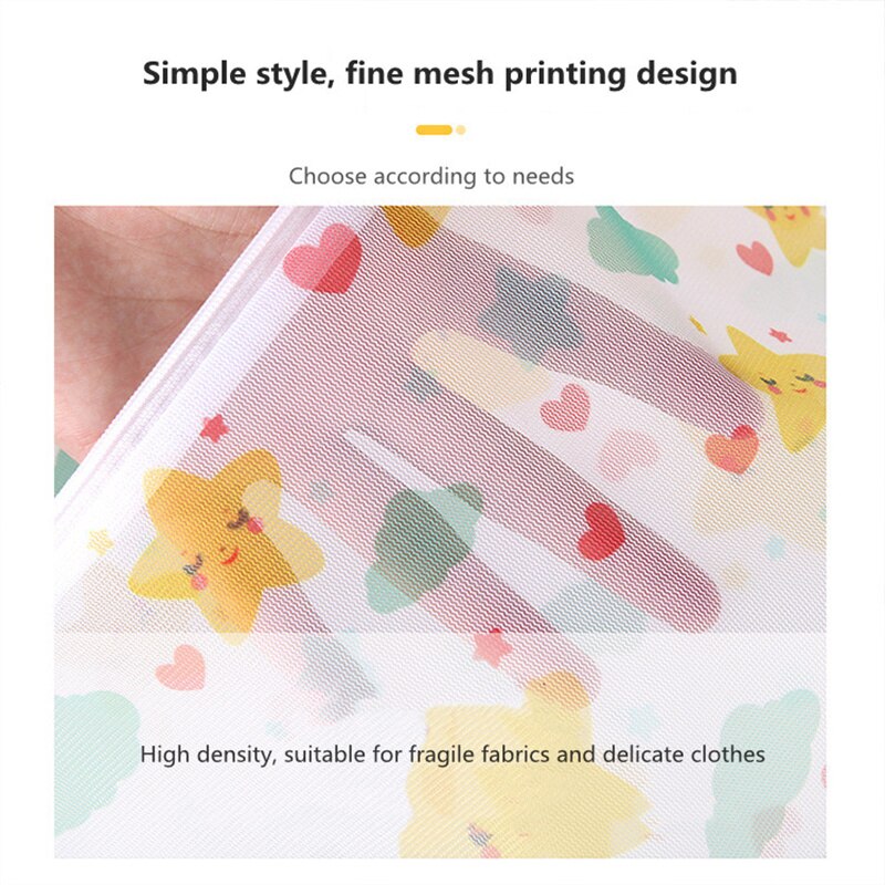 Sterren Afdrukken Machine Wassen Waszak Ondergoed Beha Sokken Waszak Polyester Mesh Wasserij Organisator Voor Vuile Kleren