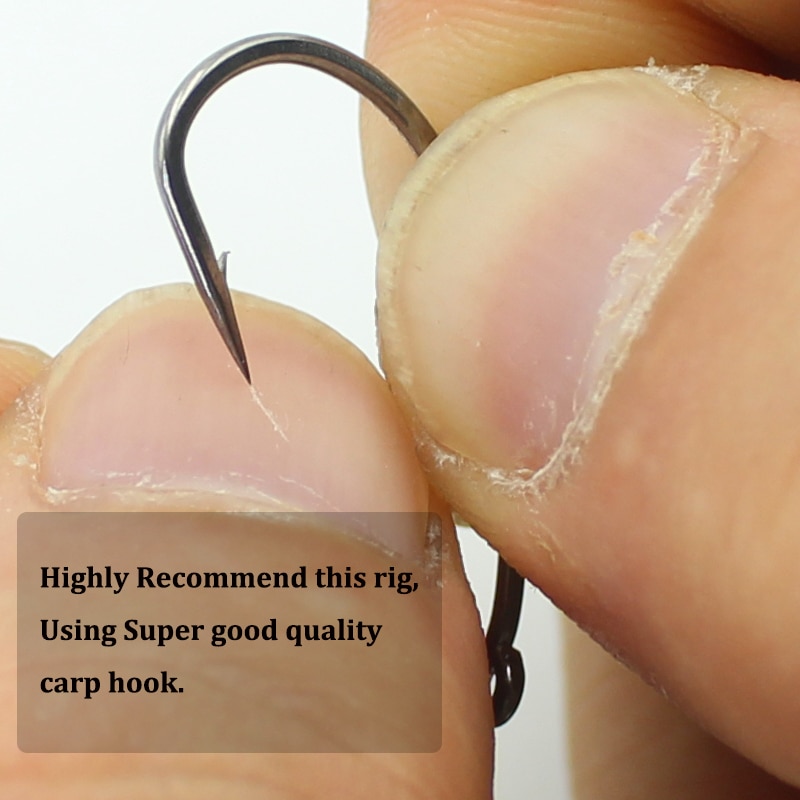 1PS Ready Tie Carp Rig Hand Made Carp Fishing Rig Terminal Tackle Hair Chod Rig For Carp Fishing leader Line Group Hook 2 4 6 8