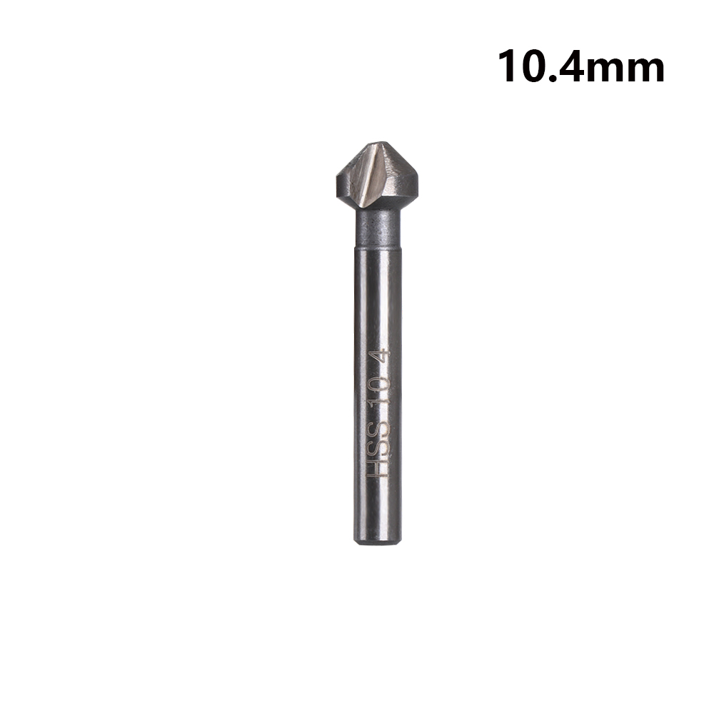 Outil de coupe de chanfrein à trois bords, métaux durs, poignée ronde, outils électriques à main, seau, foret d'évier, 6.3mm, 8.3mm, 10.4mm, 12.4mm, 16.5mm, 20.5mm: Rouge