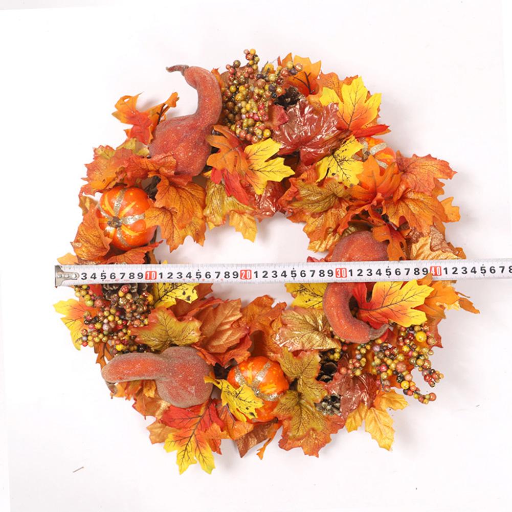 Guirnaldas artificiales de 45cm para decoración de puerta, para el hogar guirnalda, boda, Halloween