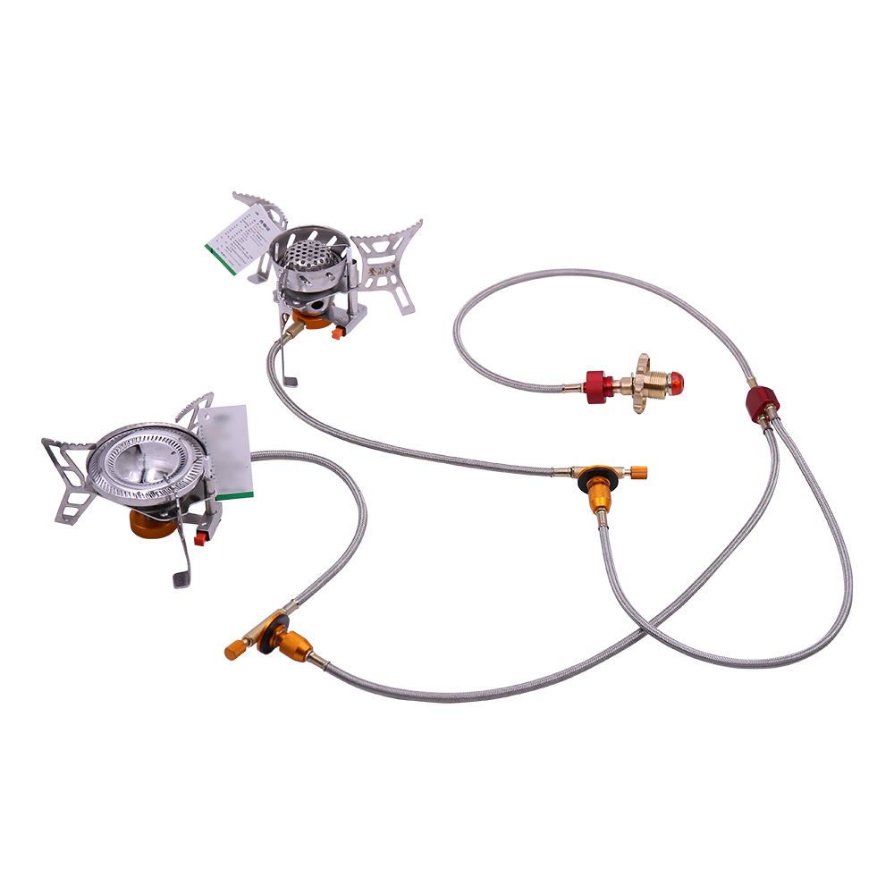 Hose Adapter Burner Adapter for Dual Picnic Propane Stove Outdoor Gas Burner Hose Coupler Adaptor Gas Charging Accessories