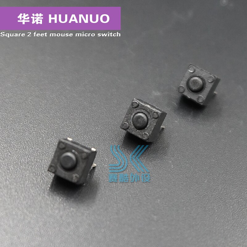 Originele HUANO vierkante muis micro switch 6x6x5.2mm Algemene schakelaar onder het midden van knop Razer deathadder chroma wiel