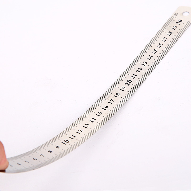 Straight Ruler Fine Inch Centimeter Scale Office Student Drawing Line Tool Stainless Steel 15cm 1PC Metal Xin Soft C08-0584