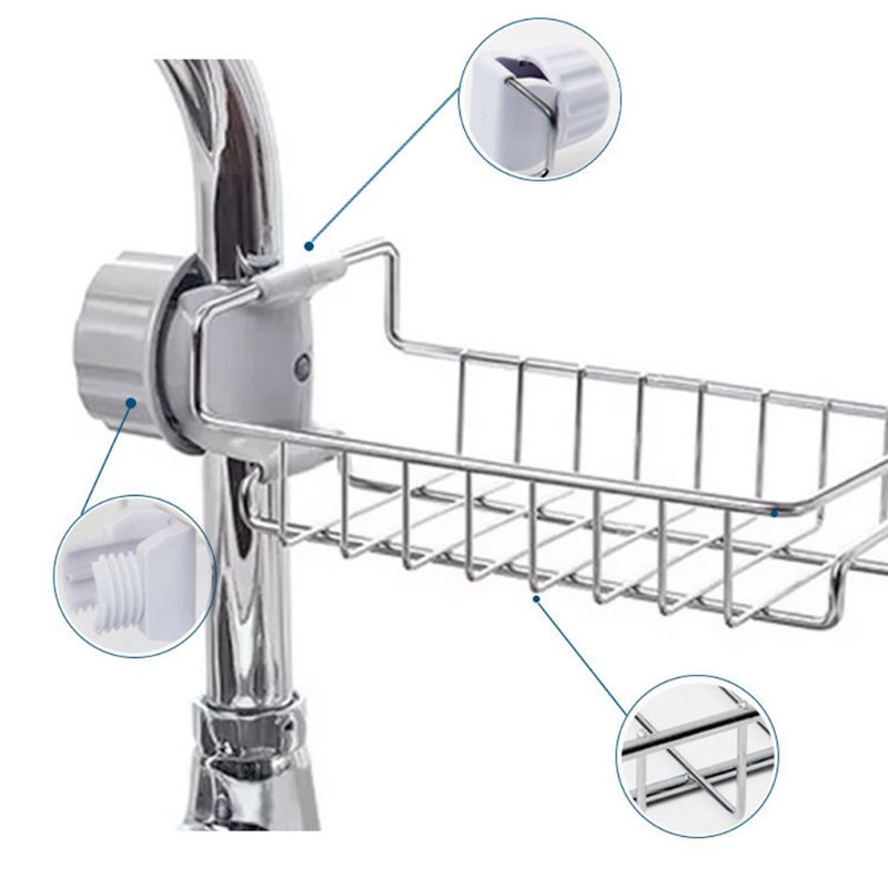 Robinet evier éponge lave vaisselle rangement suspendu égouttoir salle de bain douche Caddy étagère porte-savon organisateur accessoires de cuisine