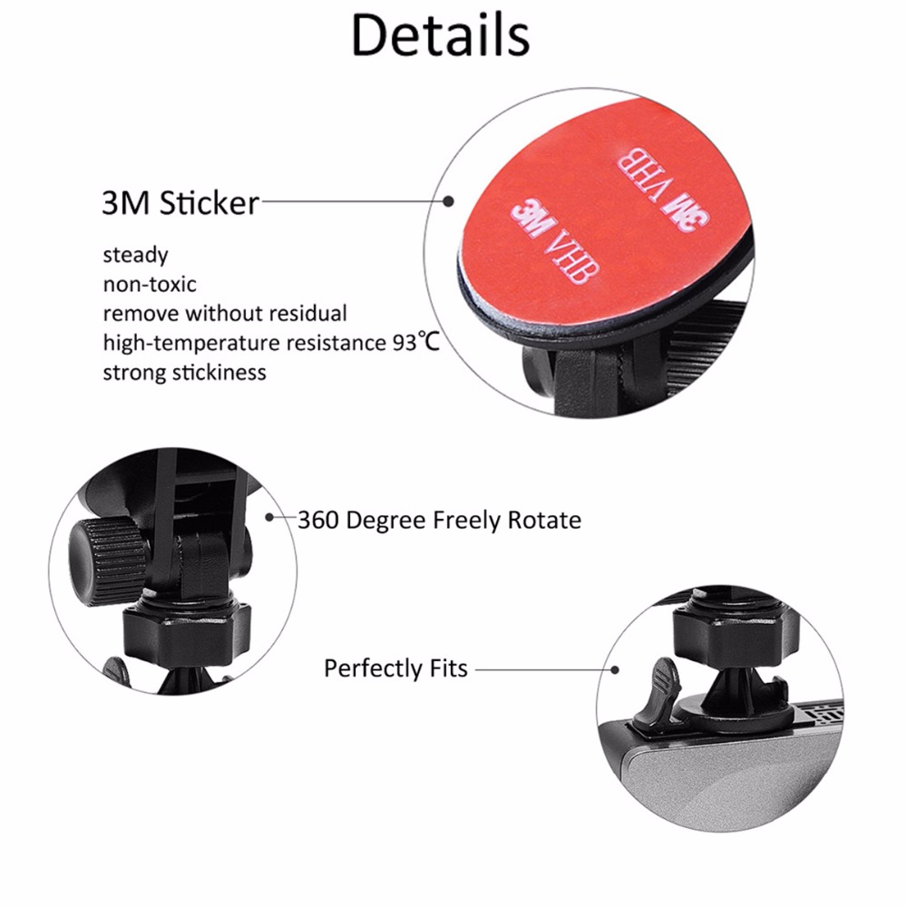 Originele Auto 3 M Sticker Houder Stand PC Beugel Voor Xiaoyi Yi Smart Auto Camera. Dash Cam Spiegel Mount Kit voor xiaoyi Dash Cam