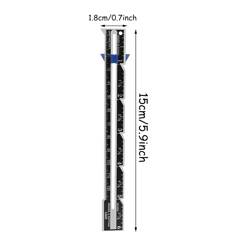 5-in-1 schuifmeter meetinstrument multifunctionele kunststof tekenliniaal huishoudelijke kleermaker patchwork liniaal naaiaccessoires: Licht Geel