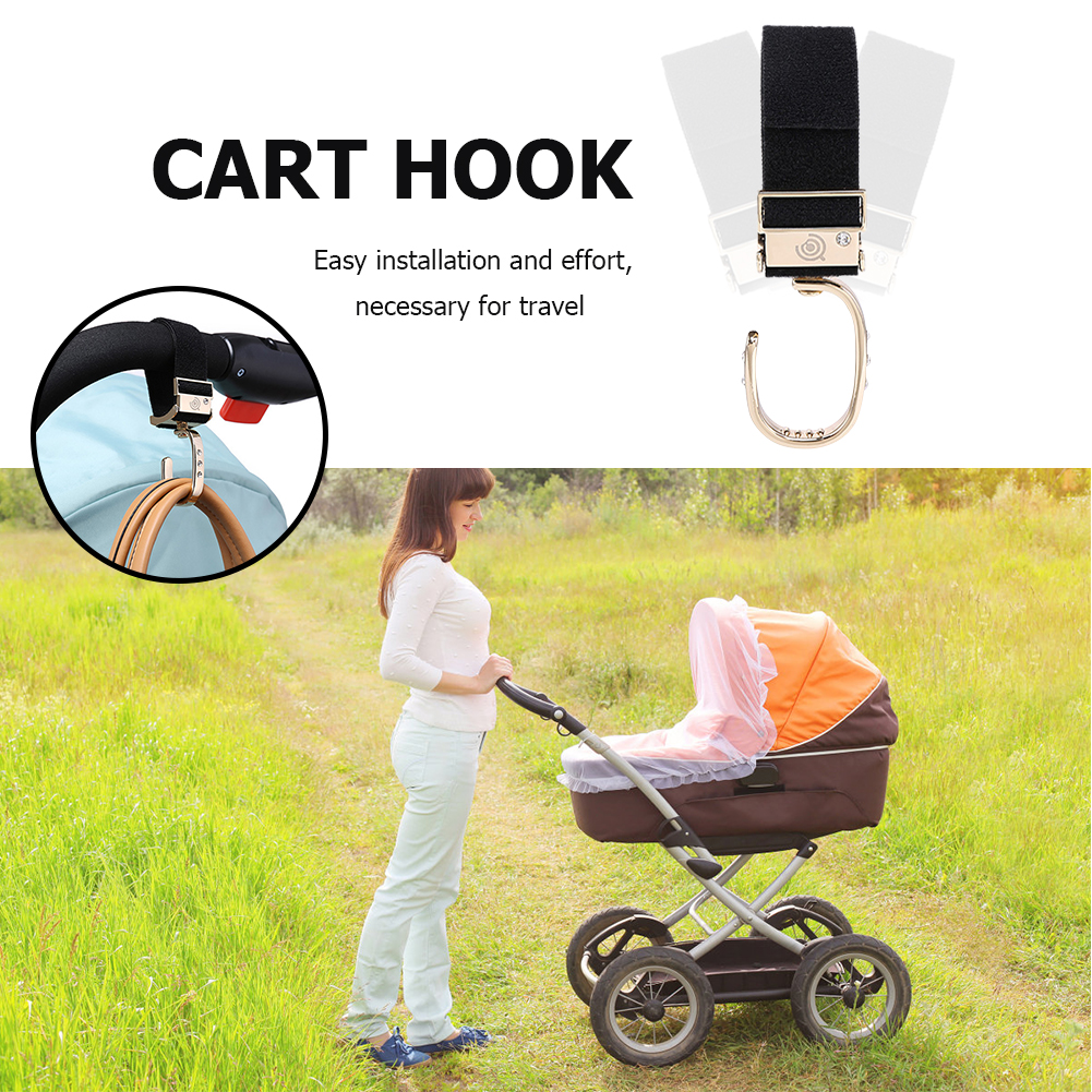 Swivel Hanger Ganchos para Baby Pram, Pushchair, Carriage Stroller Gancho