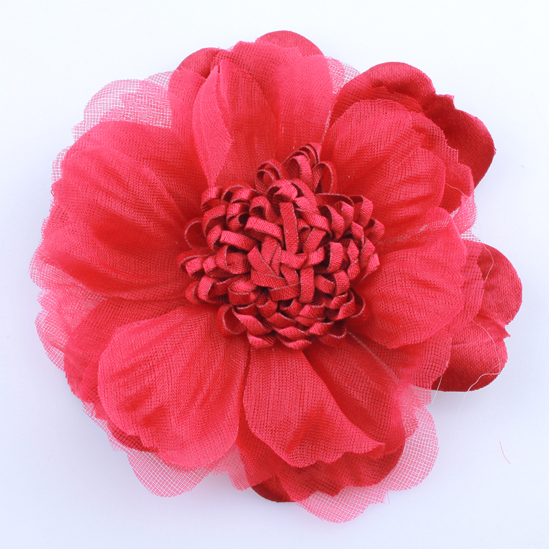 5 sztuk 9CM noworodka tiul jedwabne tkanina w kwiaty na zaproszenie na ślub sztuczny kwiat robić dekoracji sukni