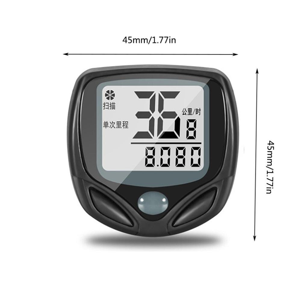 Wireless Cycling Cycle Bicycle Bike Computer With Heart Rate Monitor Speedometer Odometer and Calorie Counter