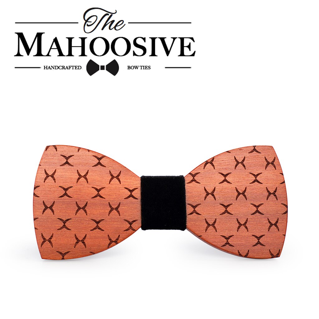 Mahoosive Bowties Groom Normal Mens wood Cravat For Men Butterfly Gravata Male Marriage Wedding Bow Ties