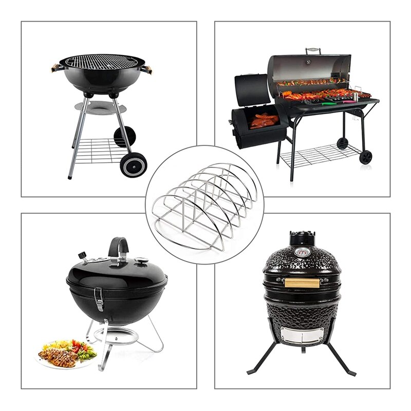 Barbecue Rib Rack for Smokers,for Large Green Eggs... – Grandado