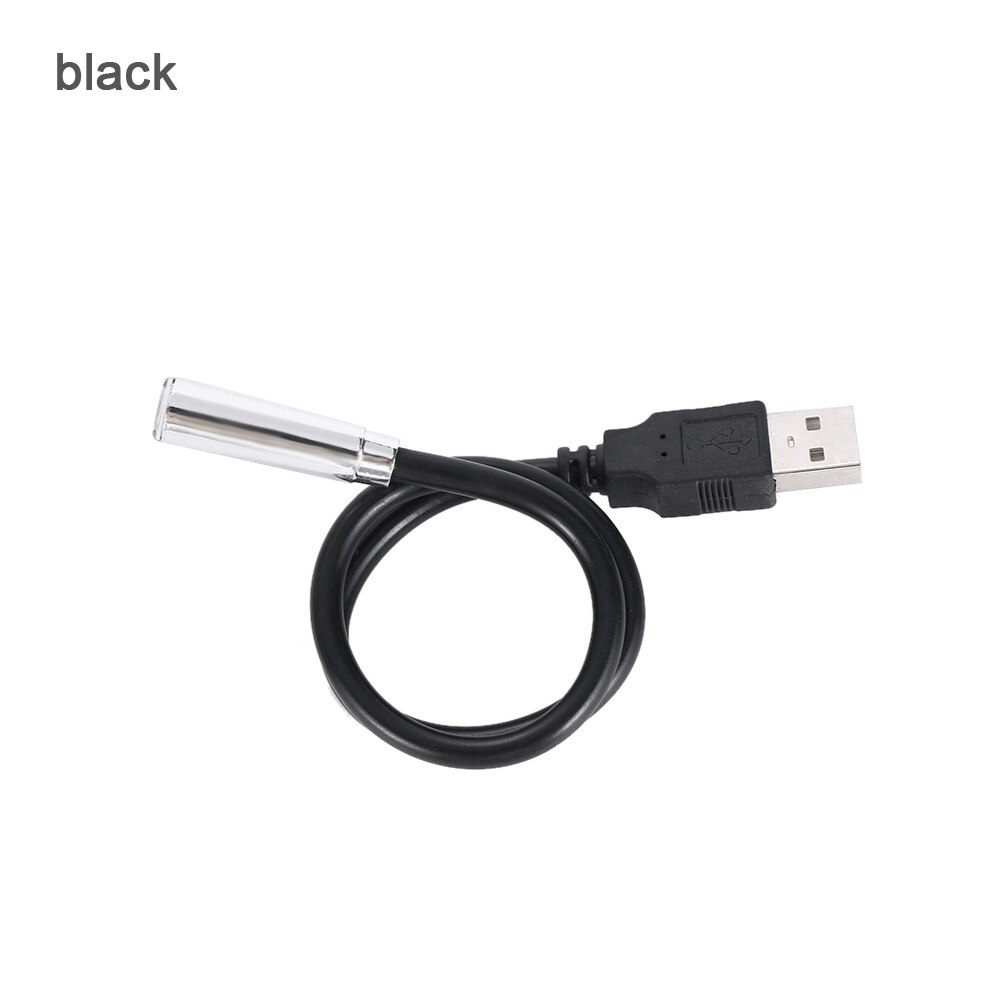 1Pcs Mini Portable USB Light Flexible Computer Reading Lamp Desktop Protect Eyes Keyboard Light Emergency Night Light: black