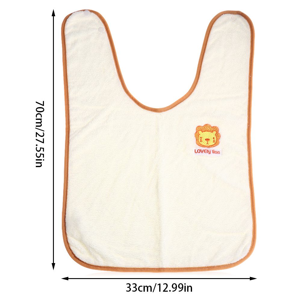 Scarf Bandana Cartoon Embroidery Double Sided Thicken Portable Baby Stuff Baby Bibs Newborns Burp Cloths Wash Towel