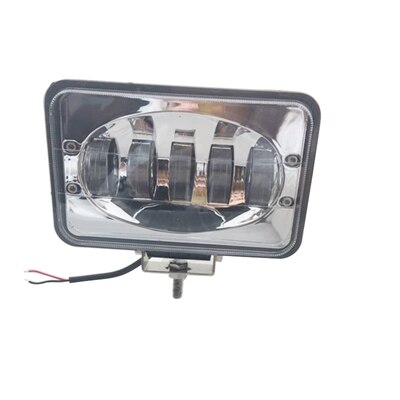Yait bil led light bar 50w 6 tum led arbetsljus översvämningslampa för bil lastbil trailer suv offroads båt 12v 24v 4 x 4 4wd: 1 st krom