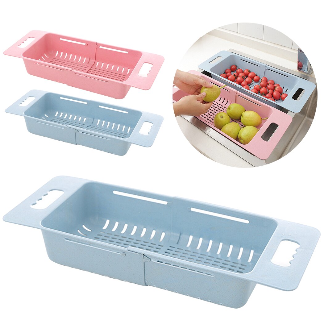 Colador plegable de cocina para frutas y verduras, escurridor, cesta de plástico para lavar, escurridor de alimentos