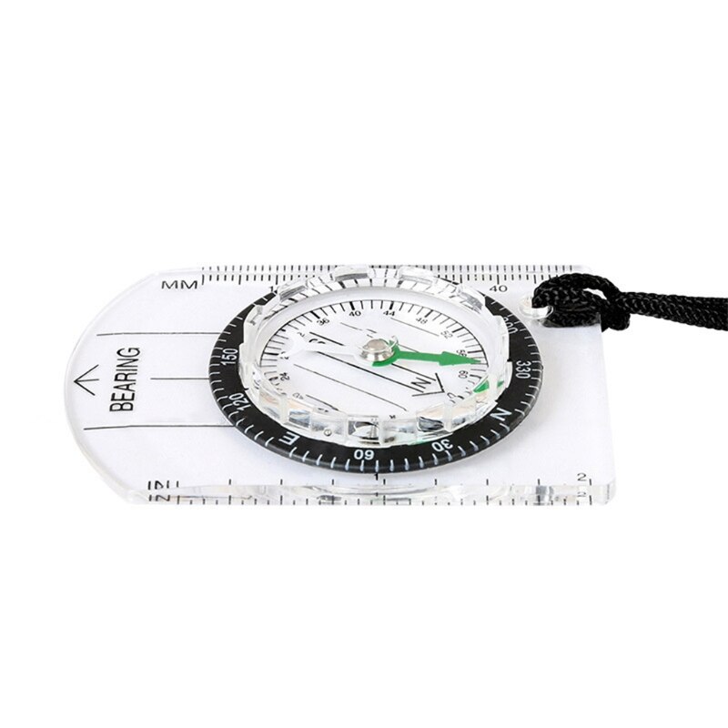 Pocket Camping Compass, Portable Survival Sports Measuring Scale Map Navigation Compass for Camping Hiking