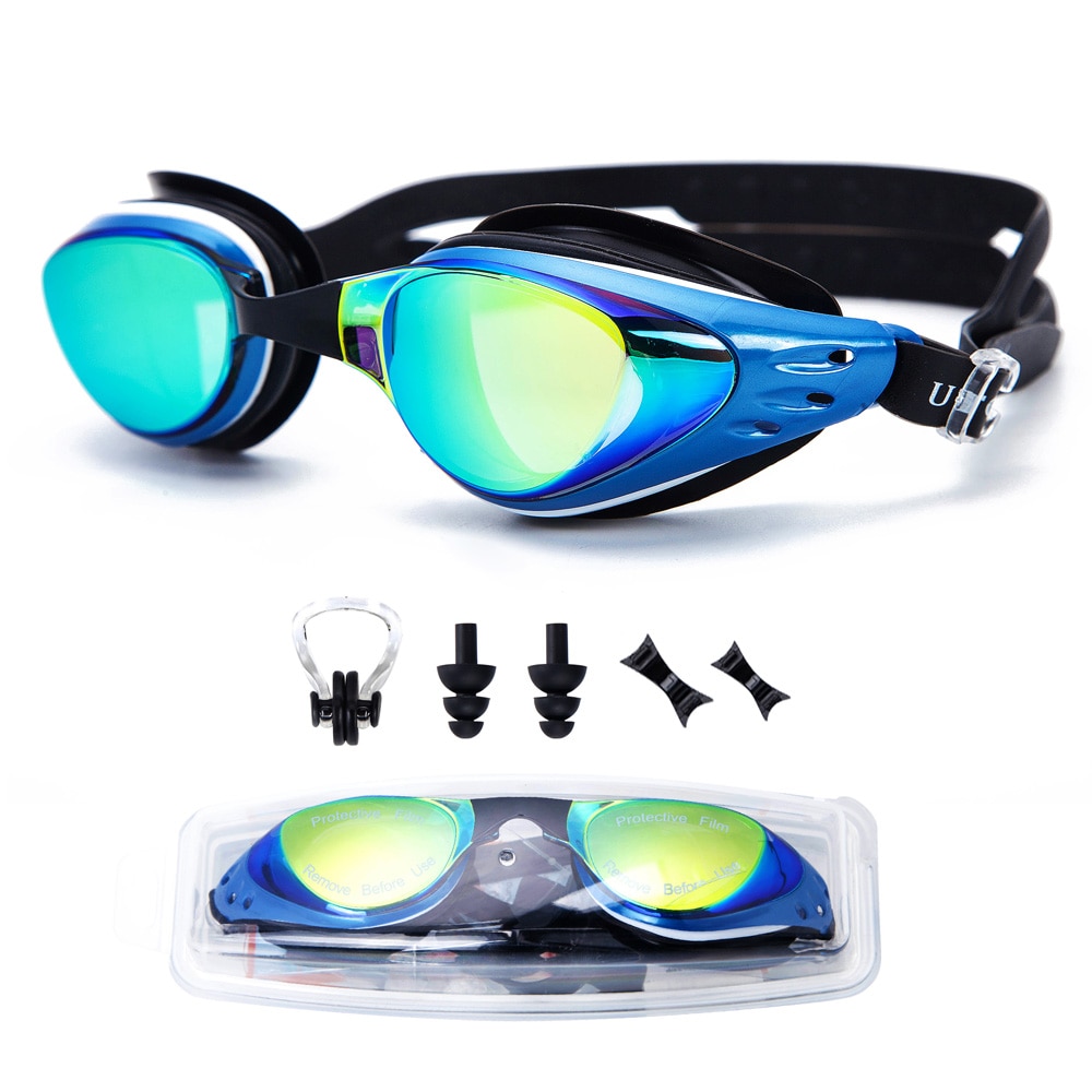 Utobest Optische Zwembril Anti-Fog Mens Zwemmen Bril Uv Bescherming Verstelbare Zwembril