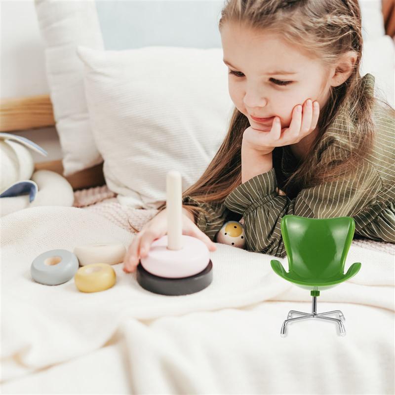 Mini Wooden Dollhouse Chair - Tiny Furniture For Dollhouse Decor