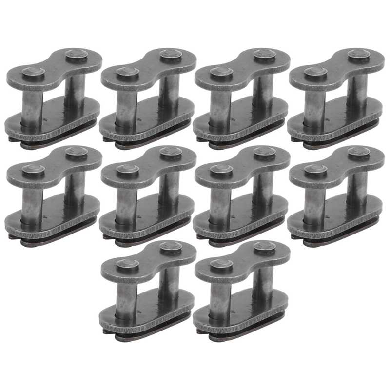 10pcs 420 Chain Master Link Connecting Link Dirt ATV Quad Scooter Bike Chain Link Connector Joint Button Speed Quick Master Link