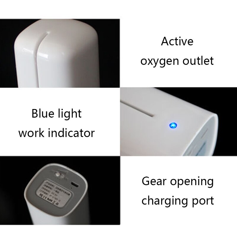 Ozone Air Purifier USB Rechargeable 2000MAH Fresh Deodorizer Odors Smell Remover Deodorant Sterilizer for Refrigerator Car