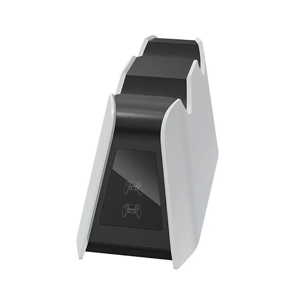 Schnellladestation für  ps5- griff-ladegeräte mit selbst mitgeliefertem kabelbaum, schneller ladeleitfähigkeit und led-ladeanzeige