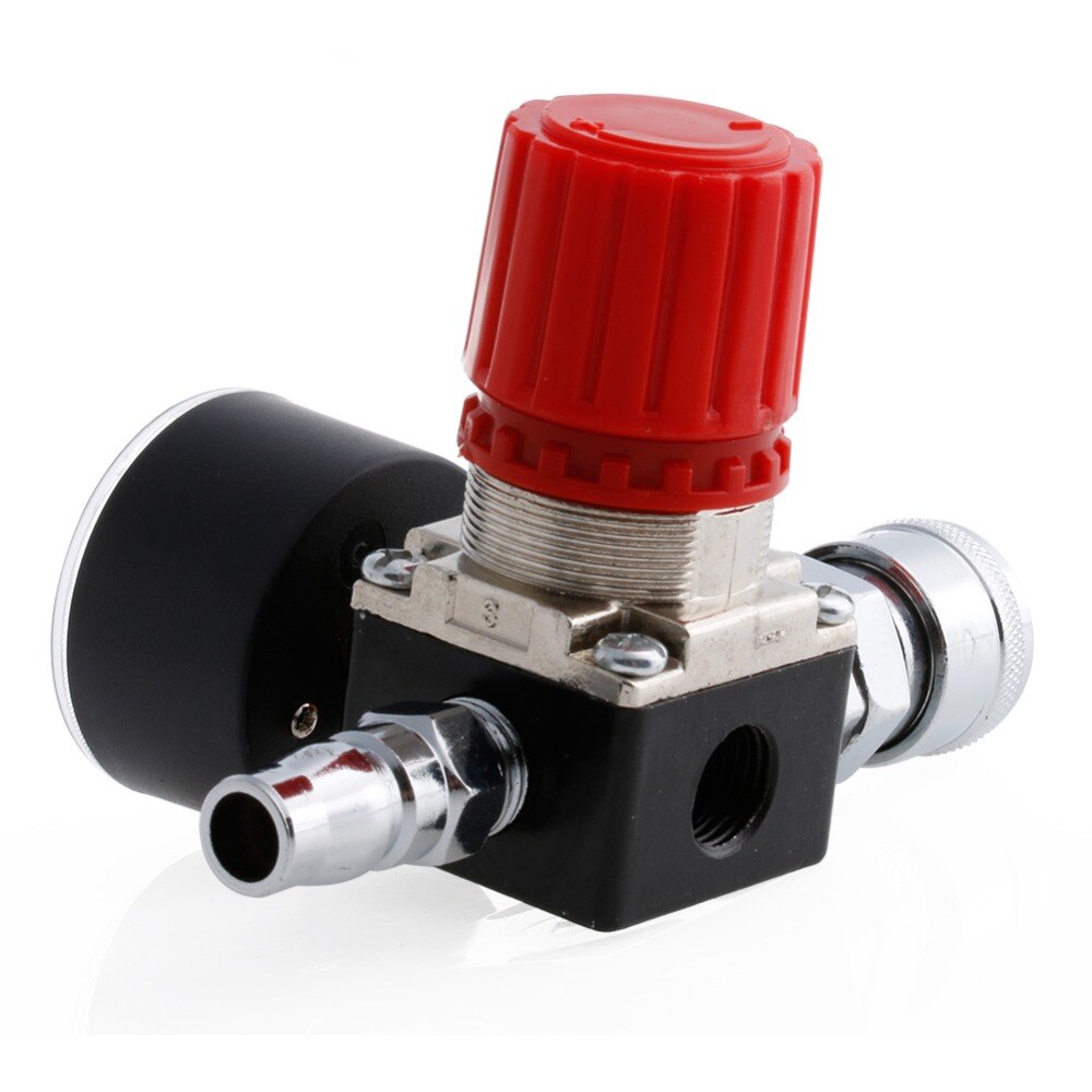 Regulador de compresor de aire, 1/4 &quot;, Control de interruptor de presión, 180PSI, medidores de válvula de alivio