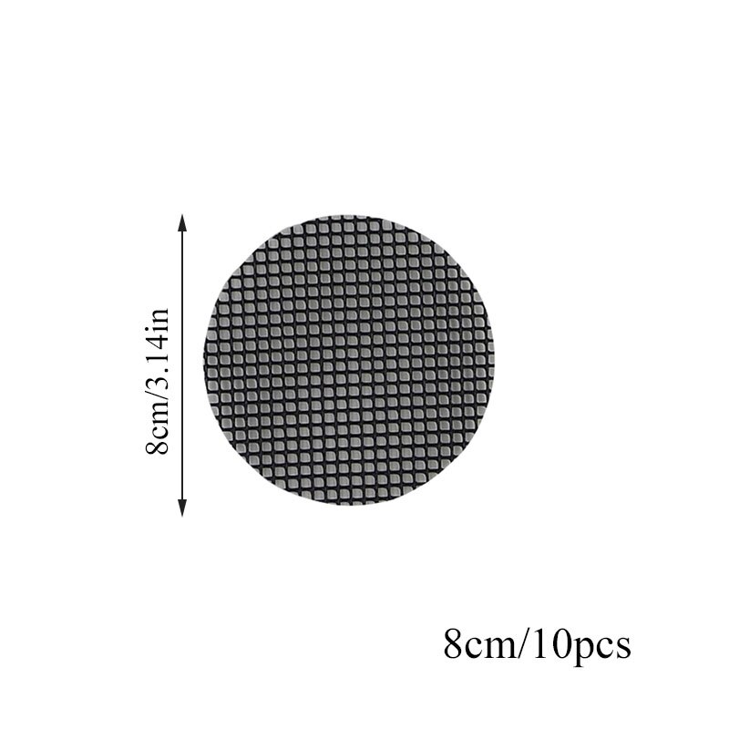 Square Round Plastic Flower Pot Mesh Pad Bottom Grid Mat Prevent Soil Loss Leak-proof Pad Anti-corrosion Breathable Net: black 8cm