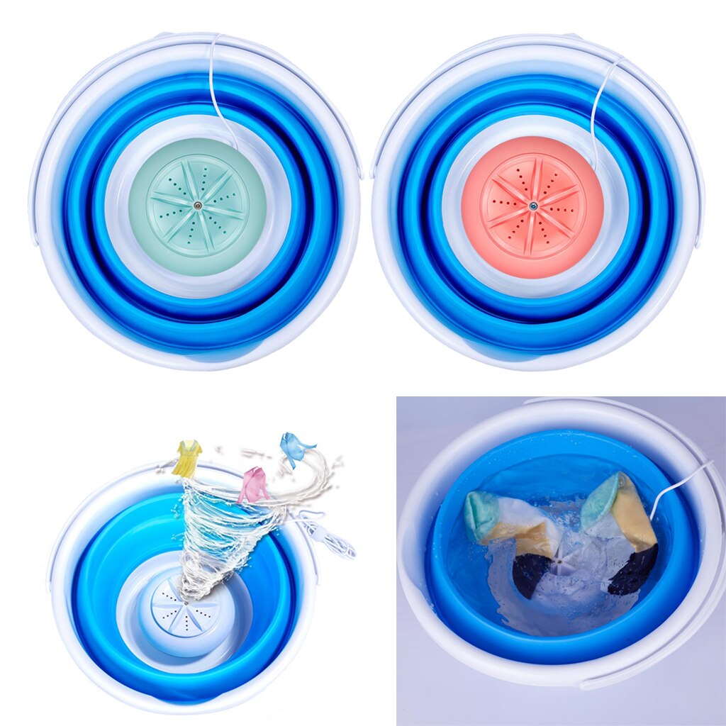 Mini Laundry Machine Folding Washing Machine Washer USB Charging Convenient Mini Laundry Machine