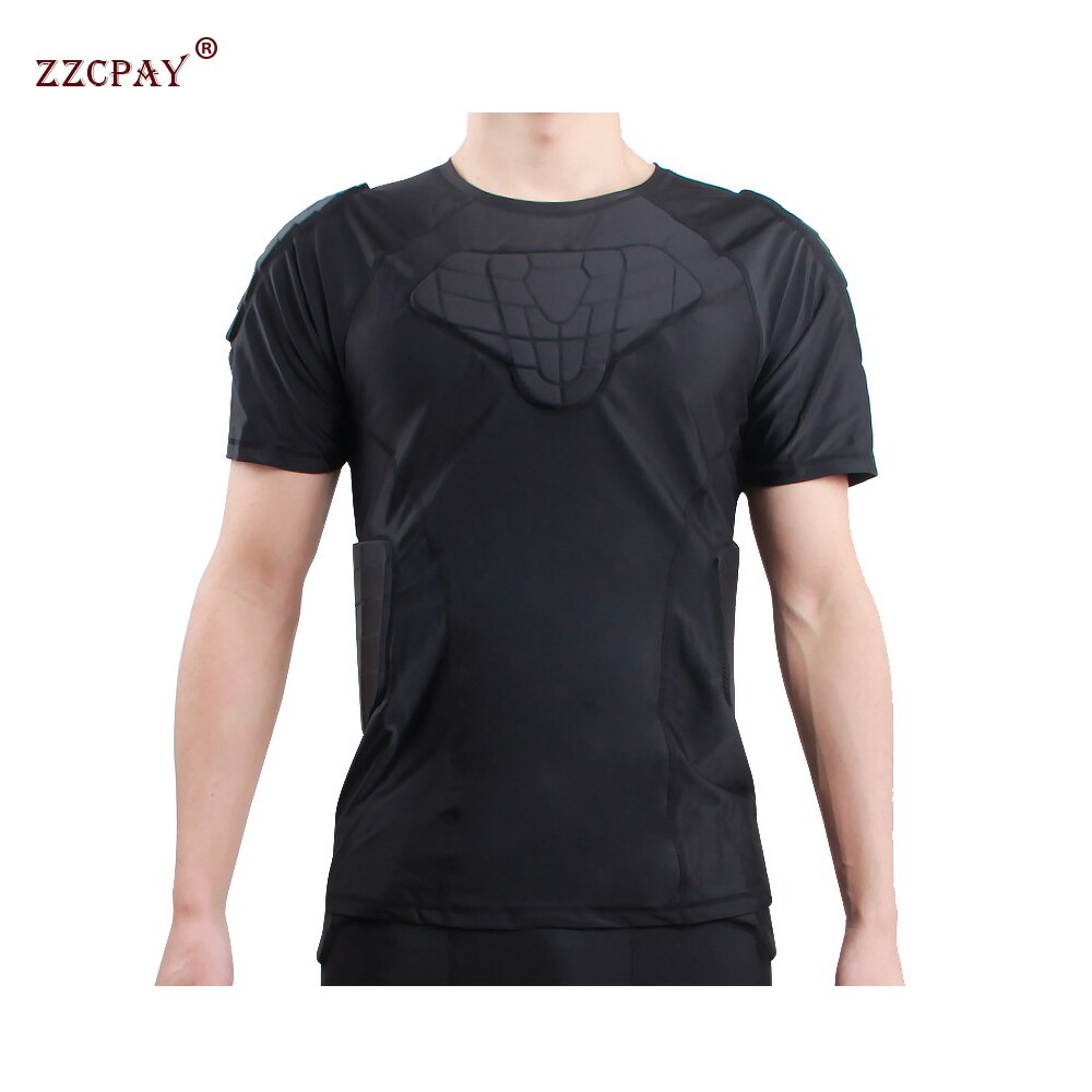 Honingraat shirt rugby sportpak basketbal voetbal pantser botsingskleding heren keeperspak crashpak sportkleding trainingstops