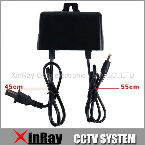 DC 12V 2A Power Supply Adapter For CCTV Camera,European Wall Hanging Waterproof Outdoor Power Adapter XR-PA1.