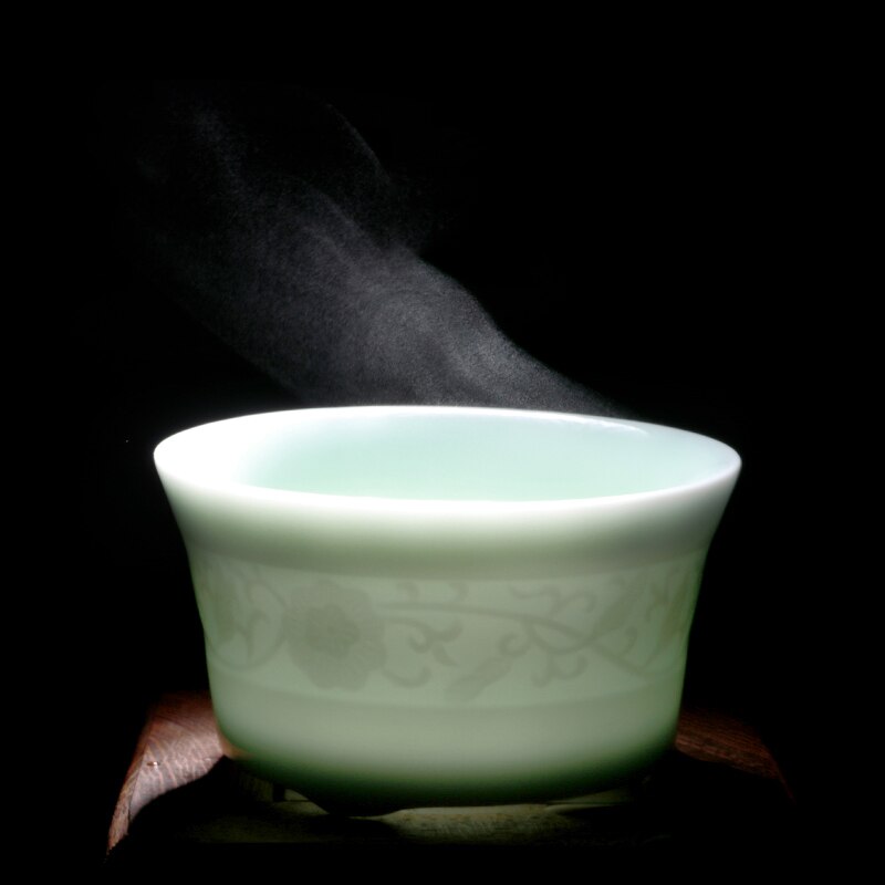 6 pezzi Longquan Celadon Set da tè in ceramica kung-fu accessori ombra verde famiglia Master Mug tazza personale porcellana stoviglie: E 6PCS SET