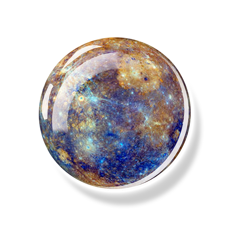 Solar System Luminous Magnet Fridge Planet Universe Outer Space Refrigerator Magnets Stickers Glass Glow In The Dark Home Decor: Blue