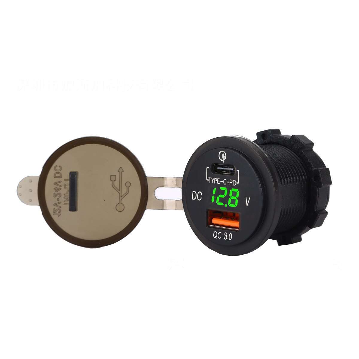 Fast USB PD Type C PD Car Charger with USB Power 2.0 & Quick Charge 3.0 QC3.0 QC 3.0 for Car Boat Marine Rv Mobile: Green