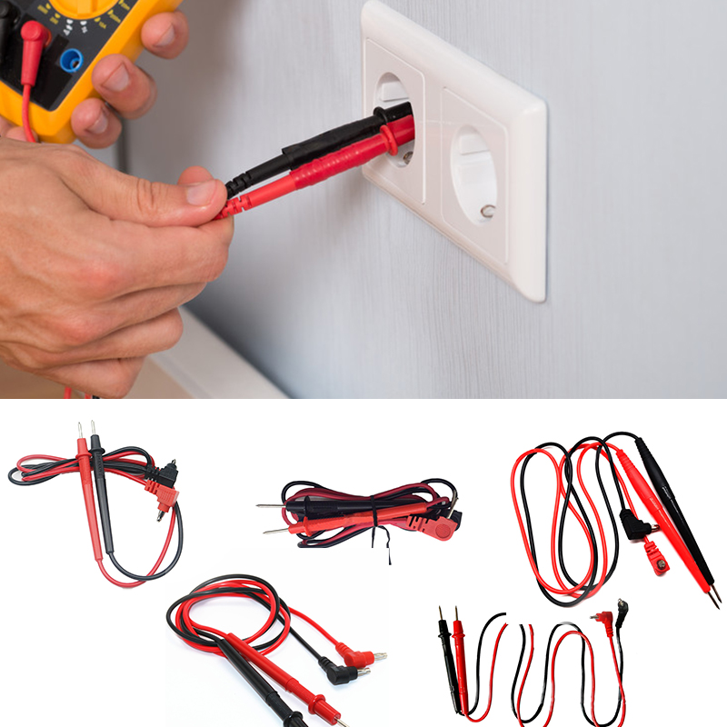 1 Pair 70-84cm Probe Multimeter Test Lead Wire Pen Cable For Digital Meter Needle Tip Meter Needles Test Leads MF47 83 DT830B