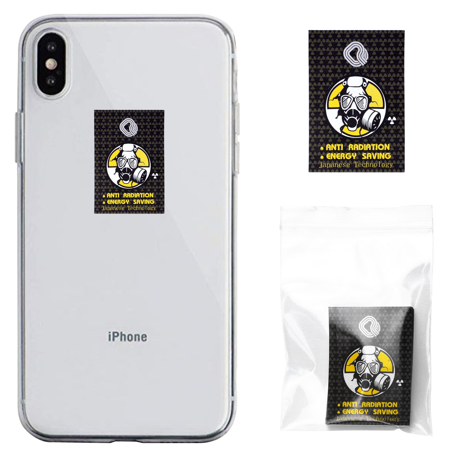High quanlity 3000CC Ions Anti Radiation Stickers Health for Mobile Phone Fuel Saver Sticker 50pcs/lot