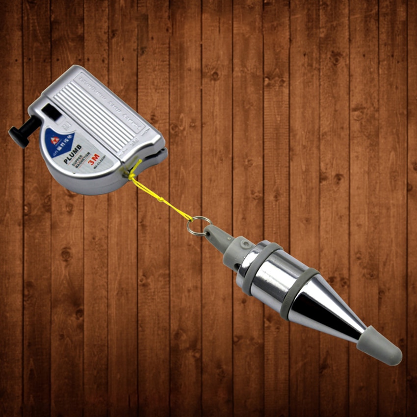 3/6 Meter Magnetische Lot Bob Setter Nivellierung Prüfung Verticalit Messung Werkzeug Versenkbare Linie Spule Hängen Draht Hammer Hand Werkzeuge