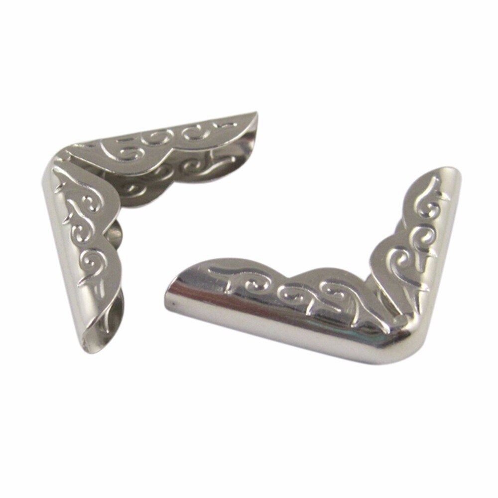 12Pcs Metal Corners For Books Scrapbooking Photo Albums Menus Corner Protectors Metal Crafts DIY