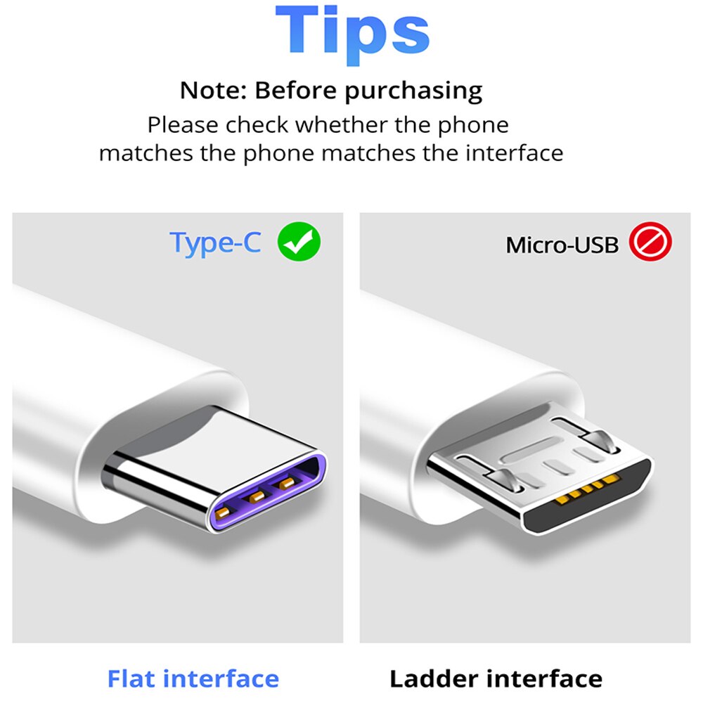 FONKEN, Cable tipo C 5A, Cables USB C de supercarga, Cable cargador rápido de teléfono, Cable tipo-c para tableta Android, Cable de datos USB Universal C