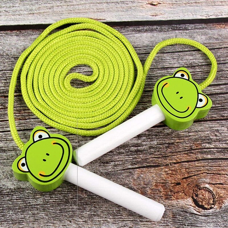 2M Tiere Holz Griff Springen Springseil Fitness Übung Sport Ausrüstung Pädagogisches Kinder Kinder Jungen Mädchen Spielzeug