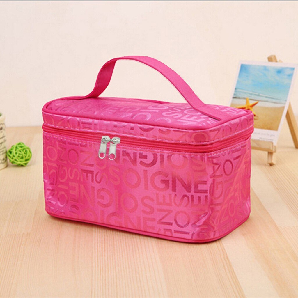 Letter Cosmetic Bag Square Travel Portable Storage Wash Bag for toothbrush or makeup brushes shaver Kits Storage Bags
