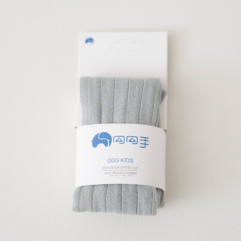 Collants à rayures larges en coton pour filles, en tricot pour enfants, serré, couleur Pure, hiver