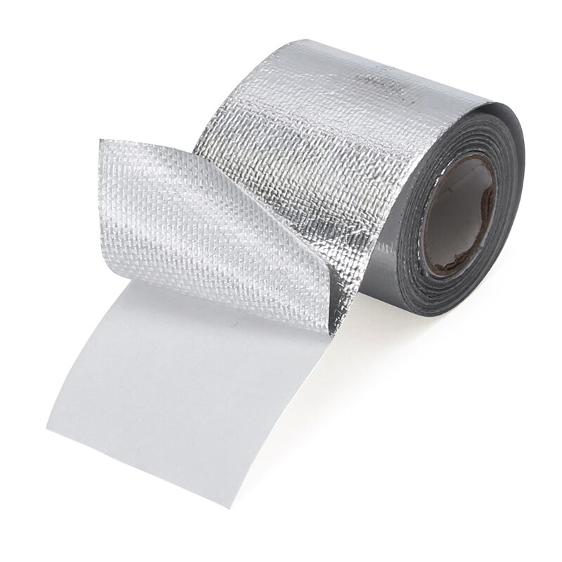2inch Self Adhesive Thermoshield Reflective Fiberglass Heat Shield Heat Shield Tape Sliver Wrapping Heat Wrap Barrier 4.5m